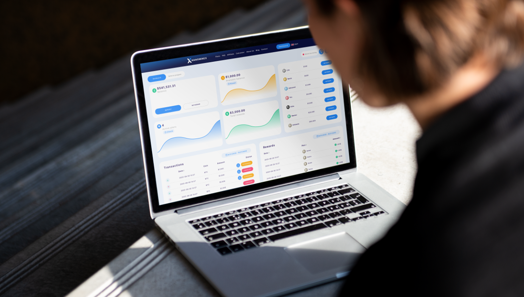 cloud mining btc facility powered by renewable energy hydro wind solar aerial view